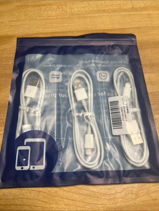 Other - #2779**White Universal USB Charging Cables (3-Pack)